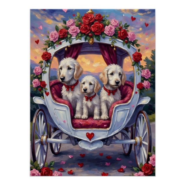 Maltese Dog Valentine's Day  Poster (Front)