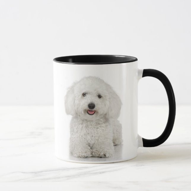 Maltese Dog White Mug (Right)
