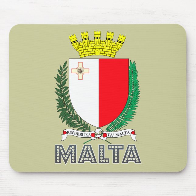 Maltese Emblem Mouse Mat (Front)