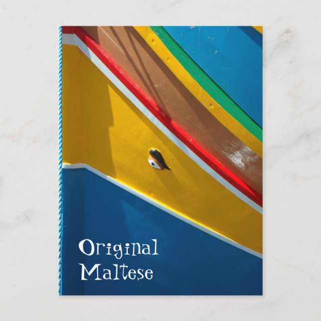 Maltese fishing boat | Marsaxlokk - Malta Postcard (Front)