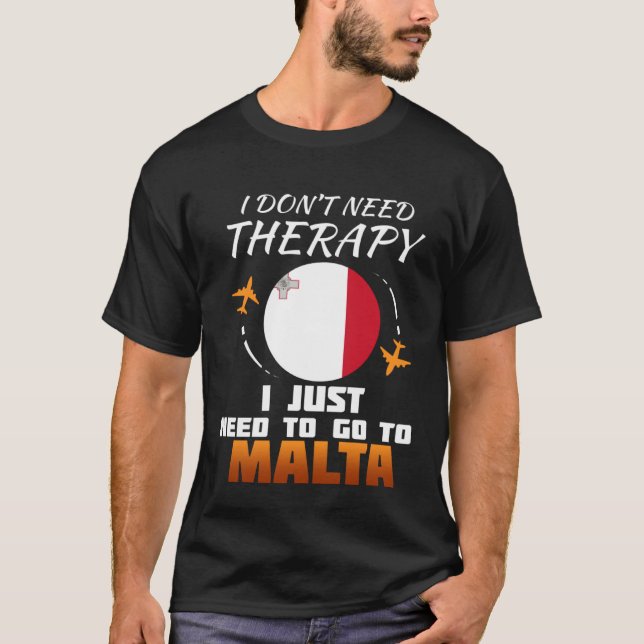 Maltese Flag  I  Malta Vacation T-Shirt (Front)