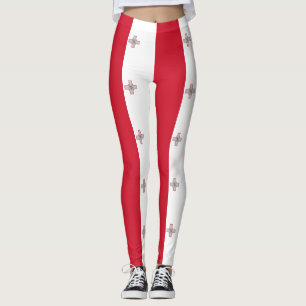 Maltese flag leggings