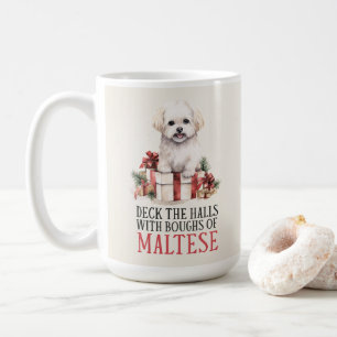 Maltese Funny Dog Pun Christmas Coffee Mug