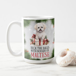 Maltese Funny Dog Pun Christmas Coffee Mug