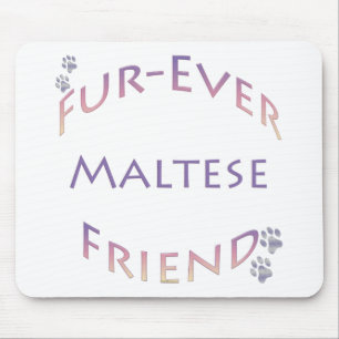 Maltese Furever Mouse Mat