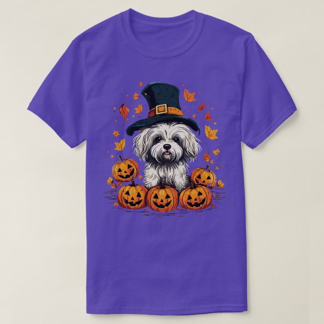 Maltese Halloween T-Shirt (Design Front)