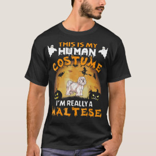Maltese Halloween - This Is My Costume T-Shirt
