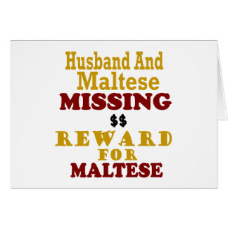 Maltese & Husband Missing Reward For Maltese