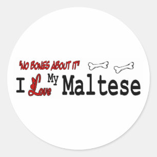Maltese (I Love) Sticker