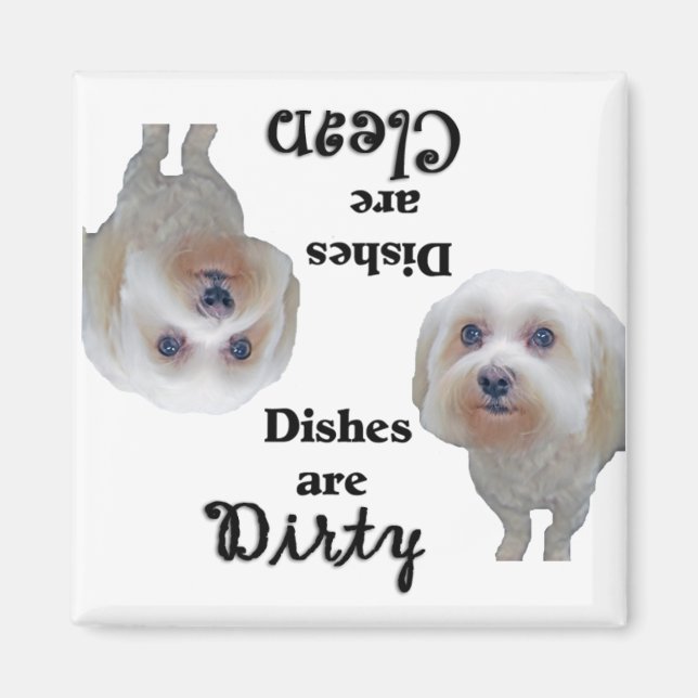 Maltese Lovers Dishwasher Magnet (Front)