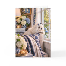 Maltese Missing You Card