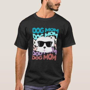Maltese Mom  Cool Retro Dog Mom T-Shirt