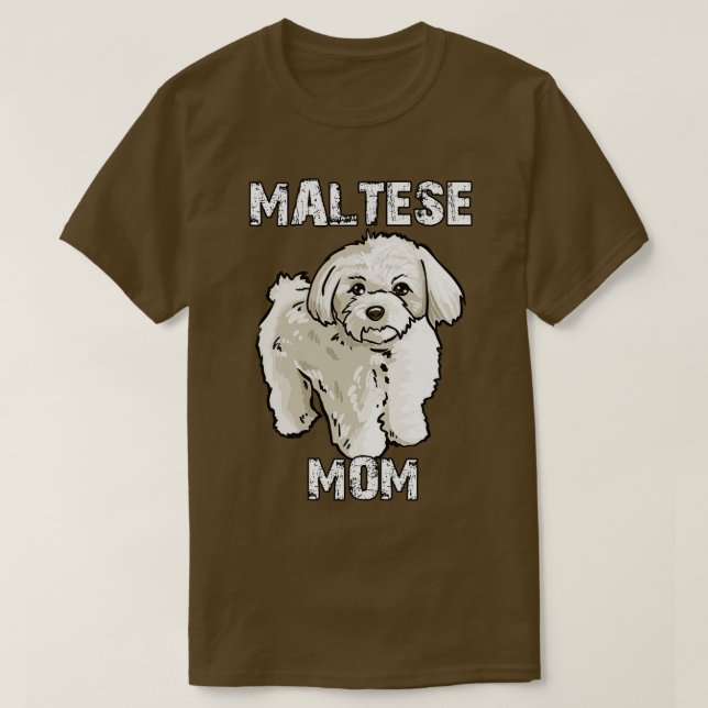 Maltese Mum T-Shirt (Design Front)