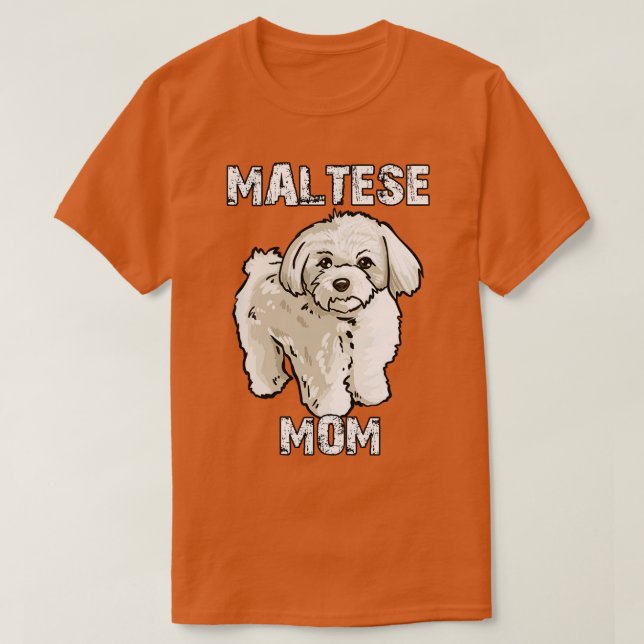 Maltese Mum T-Shirt (Design Front)