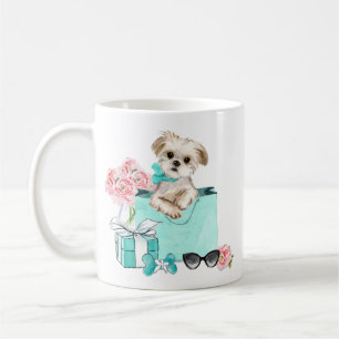 Maltese Mum Tiffany Pink Flowers Mug