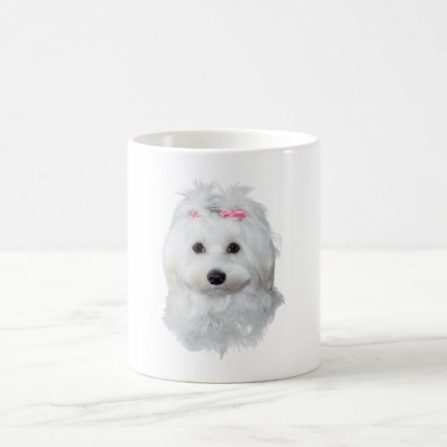 Maltese of Elegance Fluffy Beauty Magic Mug (Center)