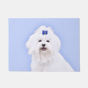 Maltese Dog Doormats Welcome Mats Zazzle Co Uk