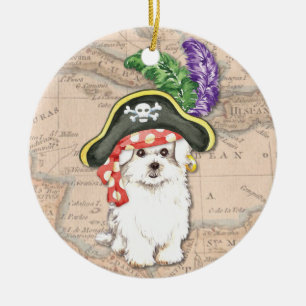 Maltese Pirate Ceramic Tree Decoration