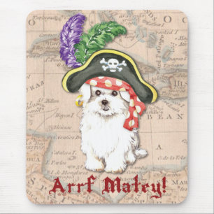 Maltese Pirate Mouse Mat
