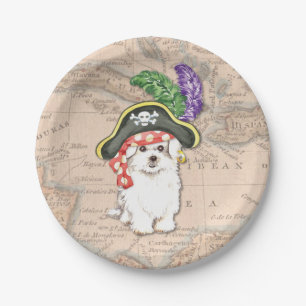 Maltese Pirate Paper Plate
