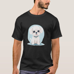 MALTESE PUPPY DOG Cute White Maltipoo Dad Mum Own T-Shirt