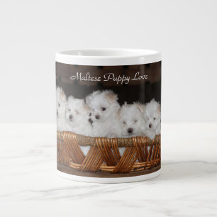 Maltese, Puppy, Love, Kitchen, Coffee, Tea Large Coffee Mug