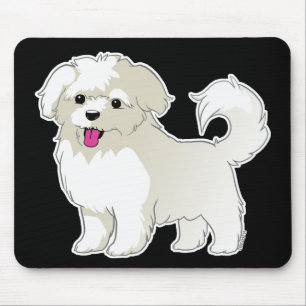 Maltese Puppy Mouse Mat