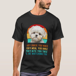Maltese Puppy or Maltipoo Dog Mum Dad Mama Present T-Shirt