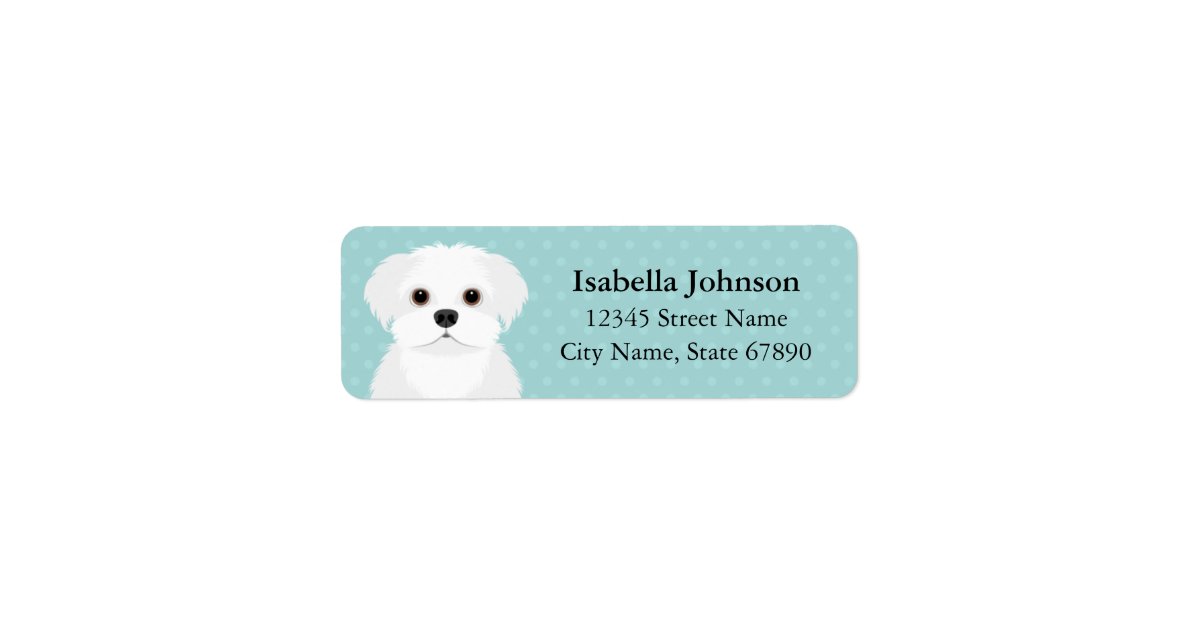 Maltese Return Address Labels Zazzle