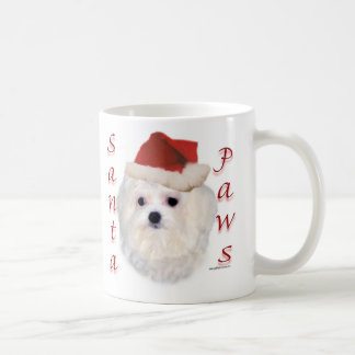 Maltese Santa Paws Coffee Mug