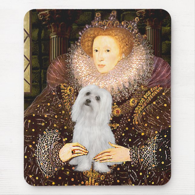 Maltese (SD) - Queen Mouse Mat (Front)