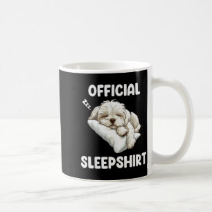 Maltese Sleepshirt Cute Dog Lover Pajama Sleepwear Coffee Mug
