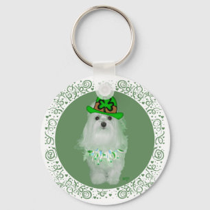 Maltese St. Patricks Day Key Ring