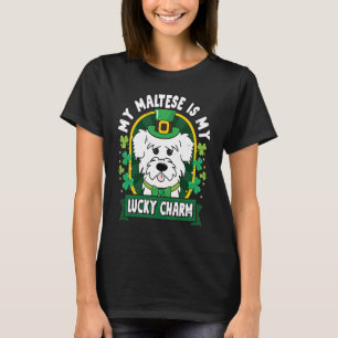 Maltese St Patricks Lucky Charm Mum Dad T-Shirt