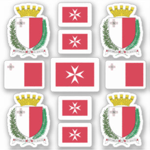 Maltese state symbols / coat of arms and flag