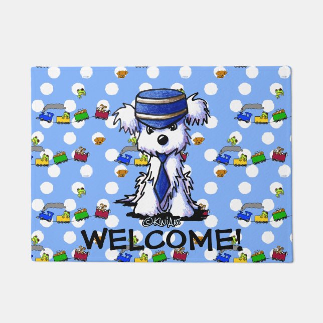 Maltese Train Conductor Doormat (Front)