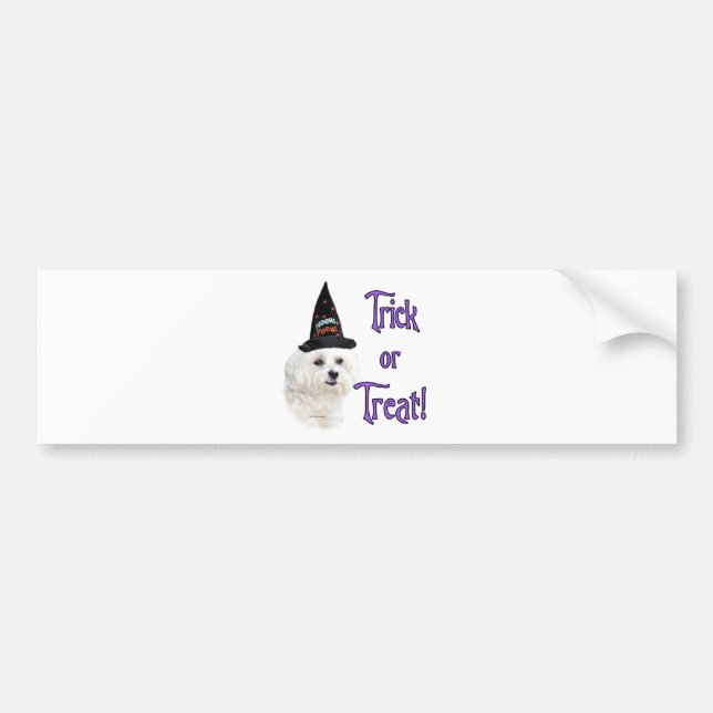 Maltese Trick Bumper Sticker (Front)