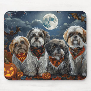 Malti Tzu Halloween Spooky Mouse Mat