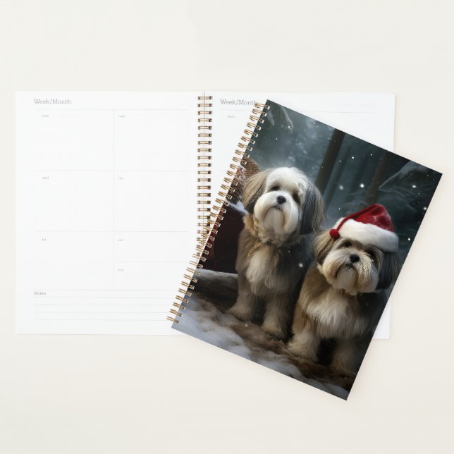 Malti tzu Snowy Sleigh Christmas Decor  Planner (Display)