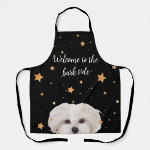 Maltipoo Apron Welcome to the Bark Side Funny Dog