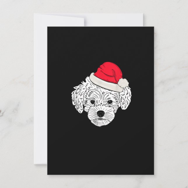 Maltipoo Christmas Funny Birthday Dog Lover Gifts Invitation (Front)