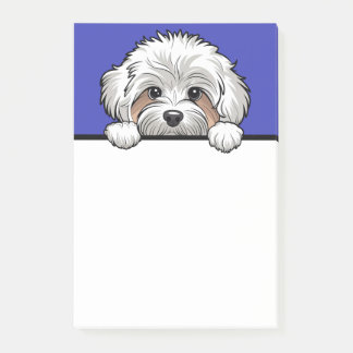 Maltipoo Cute Peeking Dog Lover Gifts Stationery Post-it Notes