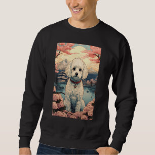 Maltipoo Dog Aesthetic Japanese Ukiyo e 4 Sweatshirt