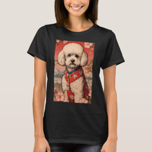 Maltipoo Dog Aesthetic Japanese Ukiyo e 5 T-Shirt
