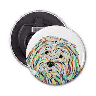 Maltipoo Dog Bottle Opener