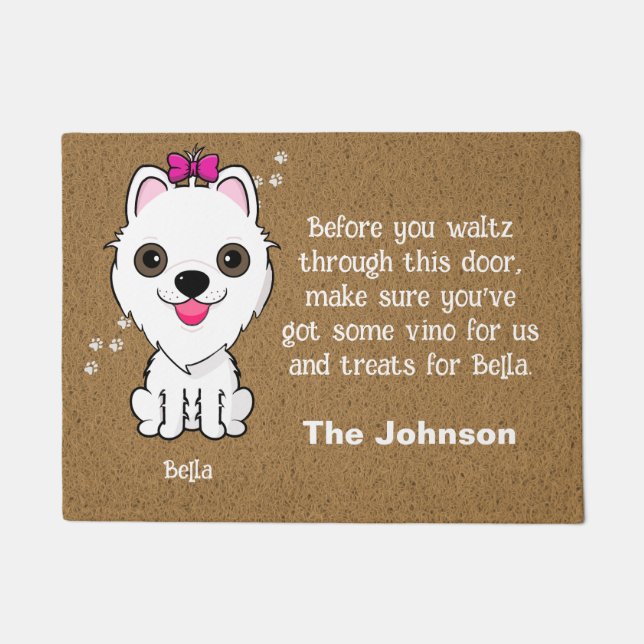 Maltipoo Dog Door Mat (Front)