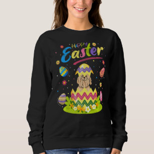 Maltipoo Dog Easter Egg Maltipoo Happy Easter Sweatshirt