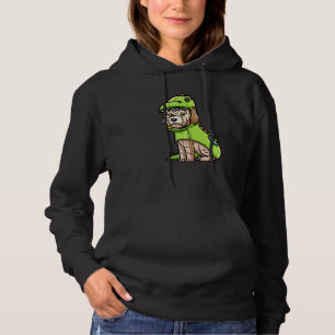 Maltipoo Dog In Dinosaur Costume Premium Hoodie