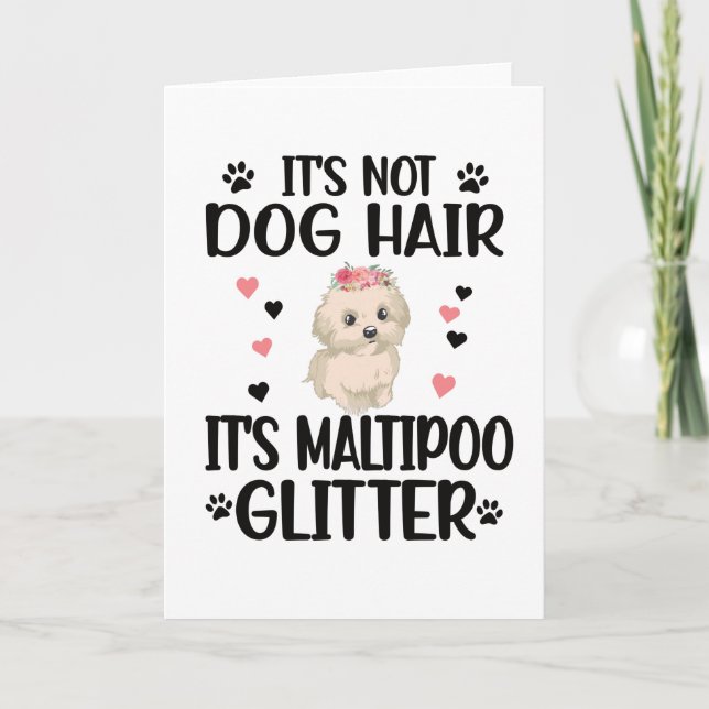 Maltipoo Dog Lover Maltipoo Mum Maltipoo Owner Card (Front)