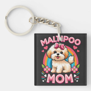 Maltipoo Dog Mum For Maltipoo Dog Owner Mama Mum Key Ring